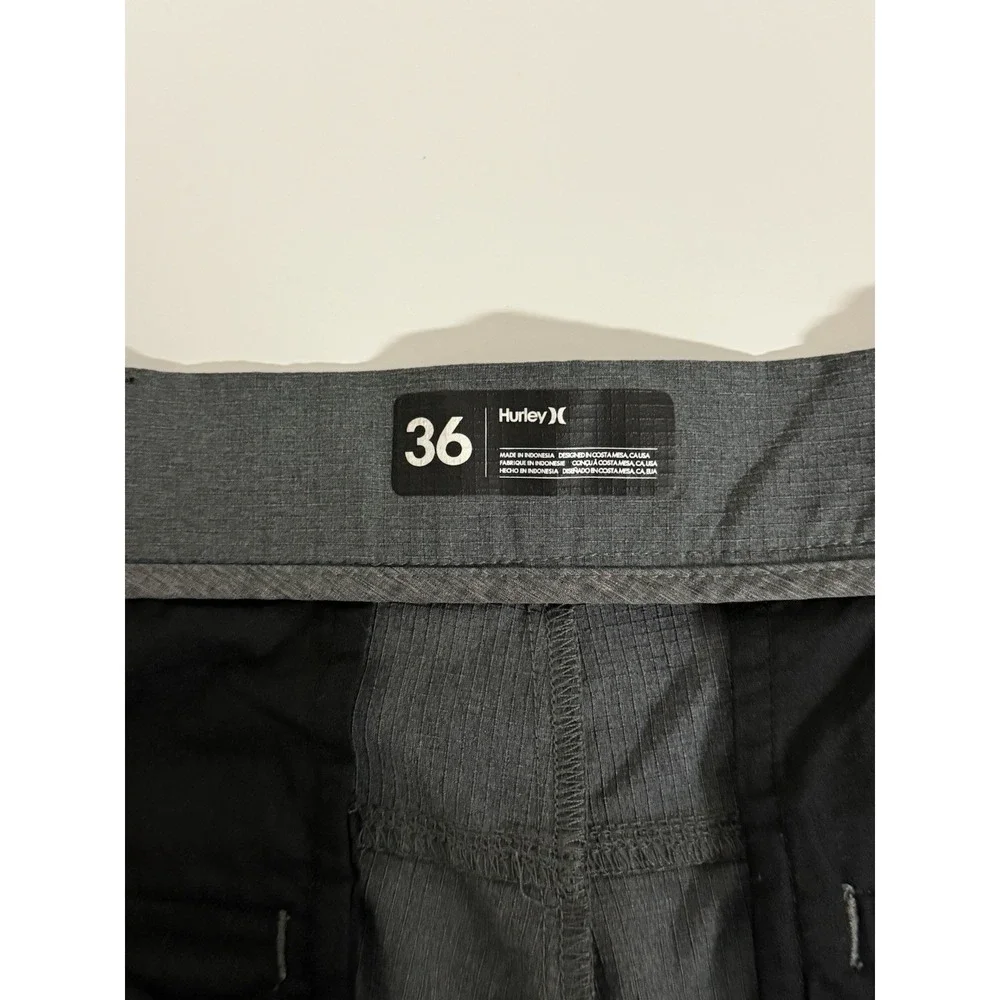 Hurley Phantom / Dri-Fit Style Gray Shorts Mens Size 36 Casual Golf Walking